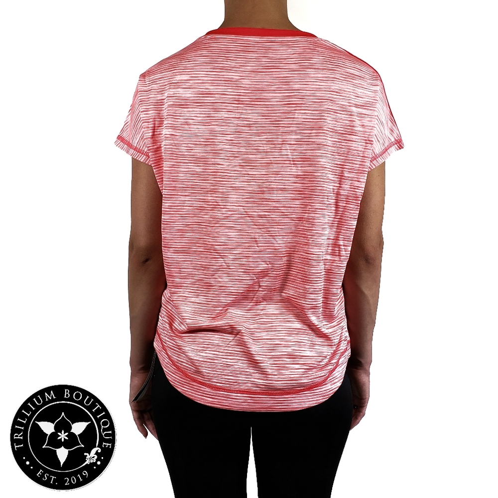 Adidas Climalite Women's Striped Tee (NWT) - Picture 4 of 5